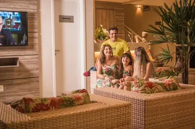 Os clientes hospedados em Atlantic Palace Apart-Hotel