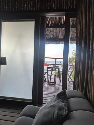 Uma área de estar em La Vista Kite Preá