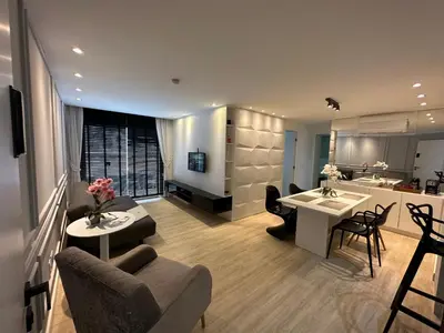 Uma área de estar em Chartres Charming Residence