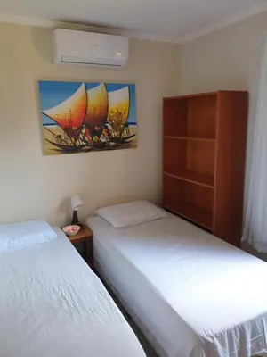 Uma cama ou camas num quarto em Sea View Dream Village