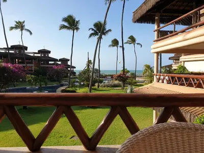 Uma varanda ou terraço em Sea View Dream Village