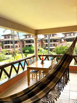 Uma varanda ou terraço em Cumbuco Dream Village Luxury Condo