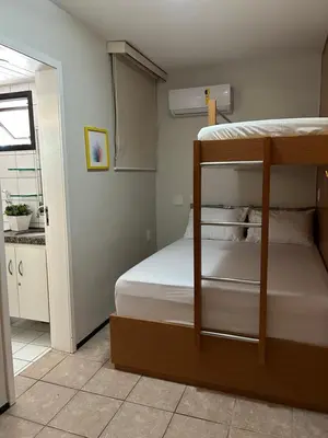 Uma cama ou camas num quarto em Aquaville Condomínio