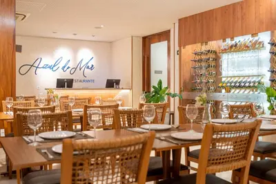 Um restaurante ou outro lugar para comer em Beach Park Resort - Wellness