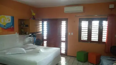 Uma cama ou camas num quarto em Solar de Iracema Flat
