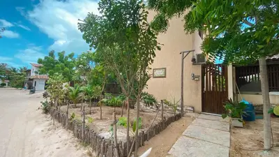 Um jardim no exterior de Residencial Villa Jeri - AP with balcony, optional BREAKFAST