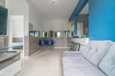 A planta de APT1 Piscina Netflix WiFi Ar Cond próx a 2 shoppings