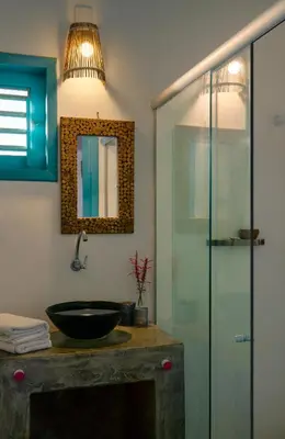 Uma casa de banho em Pousada AGUA SALGADA