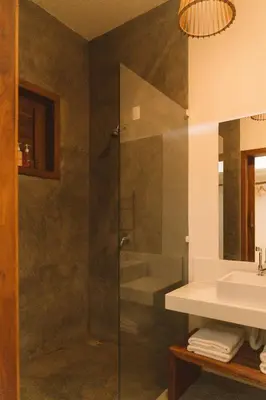 Uma casa de banho em Villa Binn Preá