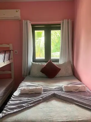 Uma cama ou camas num quarto em Casa YeS Jeri