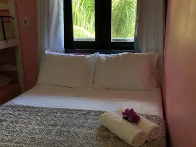 Uma cama ou camas num quarto em Casa YeS Jeri
