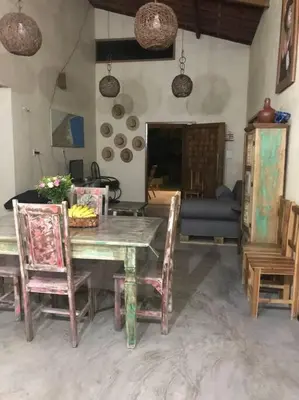 Uma área de estar em Casa do sossego