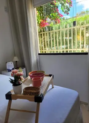 Uma varanda ou terraço em Vila Mulungu Flats