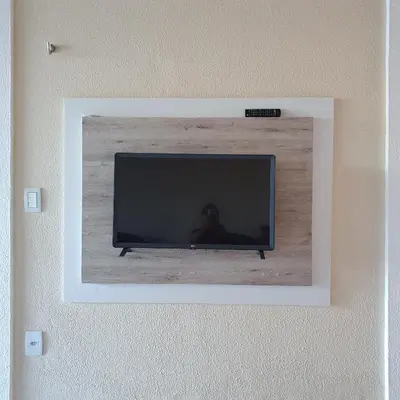 Uma televisão e/ou sistema de entretenimento em Casa na Praia de Águas Belas - Caponga