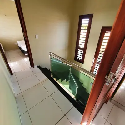 Uma televisão e/ou sistema de entretenimento em Casa na Praia de Águas Belas - Caponga