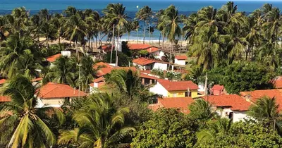 Paisagem natural perto da casa de férias