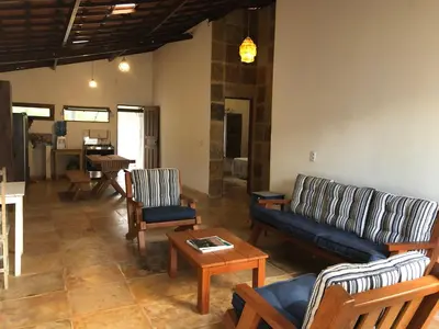 Uma área de estar em Casa Yuka Guajiru