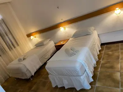 Uma cama ou camas num quarto em Casa na praia, Porto das Dunas, Aquiraz