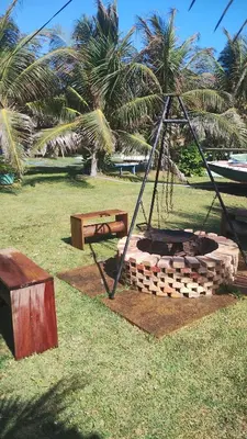 Um jardim no exterior de Nascer do Sol Kitesurf House