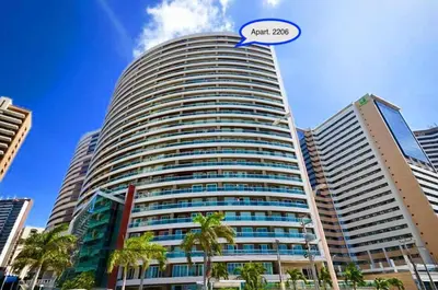 O edifício onde o apartamento está situado