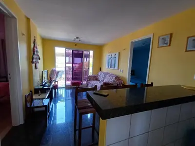 Uma área de estar em Apartamento Mobiliado Vila Iracema