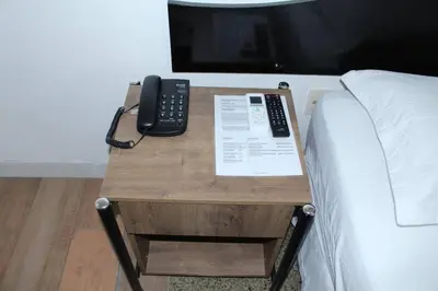A planta de 13 FLAT BEIRA MAR Com ENERGIA, VAGA, 3 CAMAS, WI-FI e AR