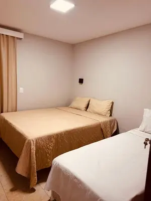 Uma cama ou camas num quarto em Taiba Beach Resort