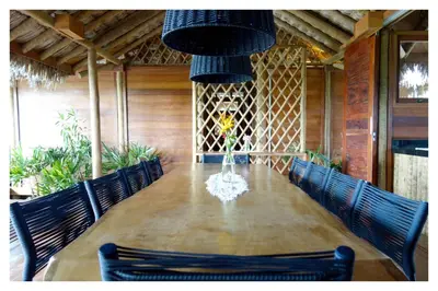 Uma área de estar em Rancho do Kite Villas