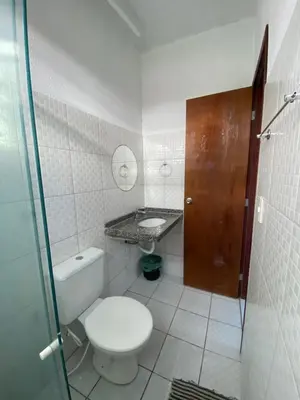 Uma casa de banho em Apartamento Taiba!