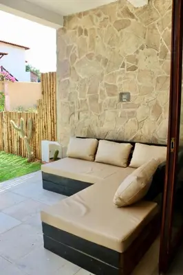 Uma área de estar em Pousada Cactus Jeri