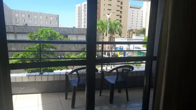 Uma varanda ou terraço em Flat Abolição 100m Beira Mar105