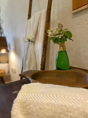 Uma cama ou camas num quarto em Villa Siriguela