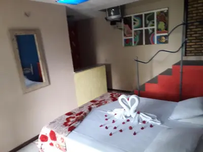 Uma cama ou camas num quarto em Hotel O Alemão
