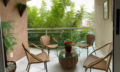 Uma varanda ou terraço em Palm Beach Residence