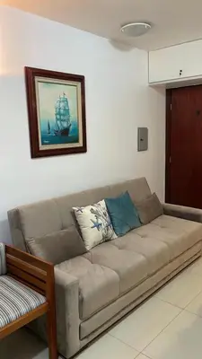 Uma área de estar em Eco Paradise Cumbuco frente mar 201