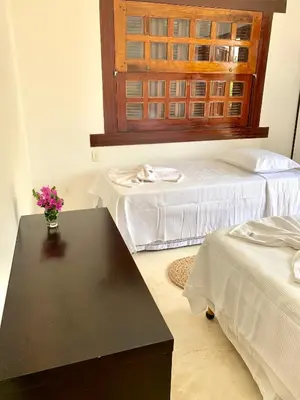 Uma cama ou camas num quarto em Loft Jeri