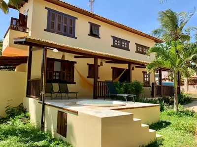 O edifício onde a casa de férias está situado