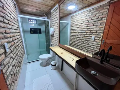 Uma casa de banho em Villa Flecheiras