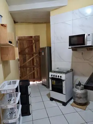 A cozinha ou kitchenette de Casa de Praia no Morro Branco