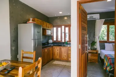 A cozinha ou kitchenette de La Casina Jericoacoara