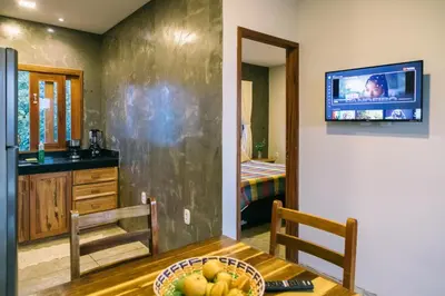 A cozinha ou kitchenette de La Casina Jericoacoara