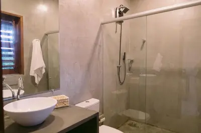 Uma casa de banho em La Casina Jericoacoara