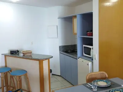 A cozinha ou kitchenette de Vista espetacular 502 Beira Mar