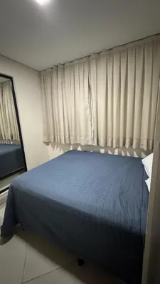 Uma cama ou camas num quarto em Landscape Beira Mar Meireles