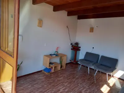 Uma área de estar em Pousada A Casinha