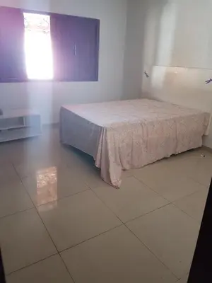 Uma cama ou camas num quarto em Casa de praia em Beberibe