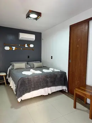 Uma cama ou camas num quarto em Haka Maori Jericoacoara
