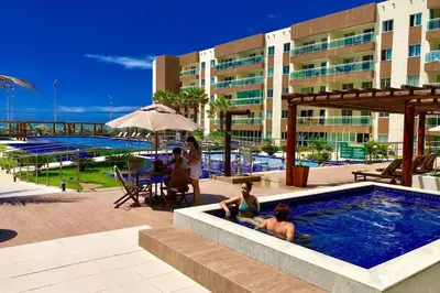 A piscina em ou perto de Vg Fun - TOP 03 acomodações no melhor da praia do futuro, FRENTE MAR!
