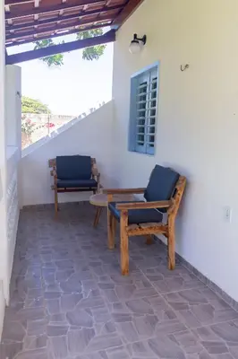 Uma varanda ou terraço em Barra Beach House