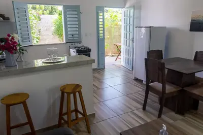 A cozinha ou kitchenette de Barra Beach House